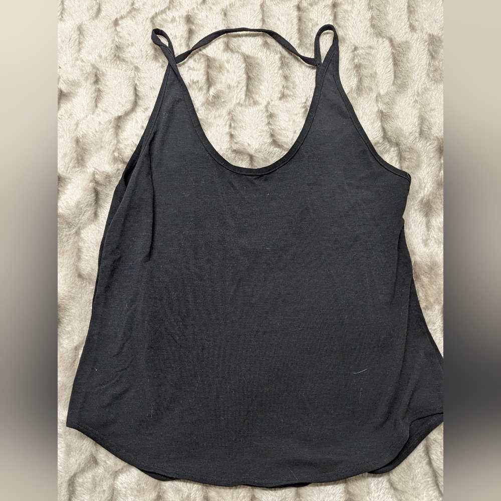 Black Montiel Active All Day Tank, Size Small.
